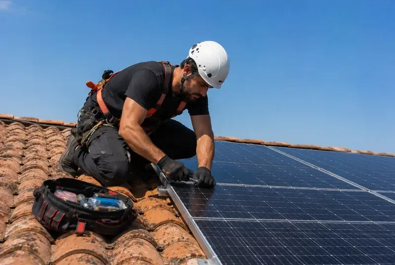 Maintenance et monitoring de panneaux solaires à Trémentines