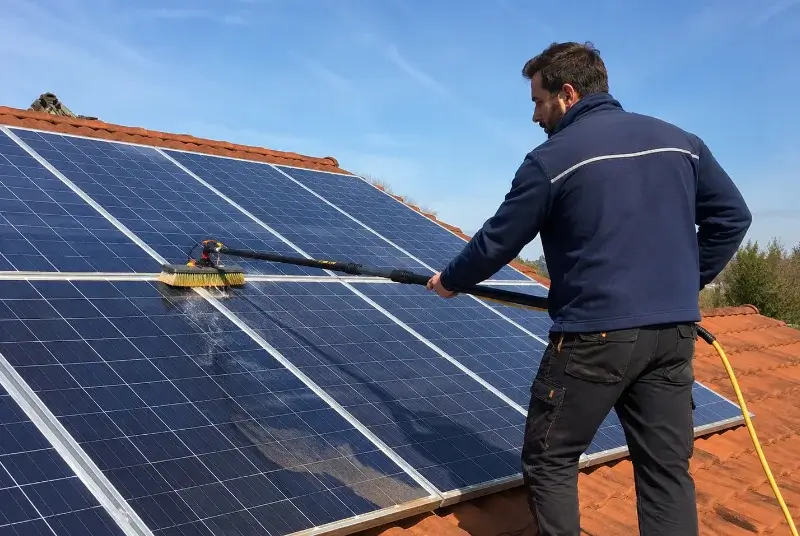 Nettoyage et entretien de panneaux solaires à Trémentines