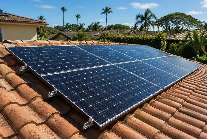 Installation de panneaux solaires à Trémentines